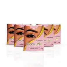 Henna Sobrancelha Donna Fix Profissional C/ Fixador Todas As Cores 1,5 G