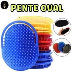 Pente Escova Pata Pata Oval Para Cabelo Escovinha de Mão