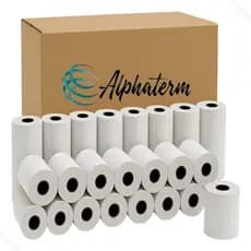 Alphaterm Bobina Térmica 80x40 Cupom Fiscal PDV Cor Branco Kit com 30 Unidades