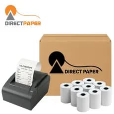 Bobina Térmica 80x40 - Directpaper - 10 Rolos Papel Térmico Branco Impressão Nítida S/ Ribbon Ideal Cupom Fiscal PDV ECF