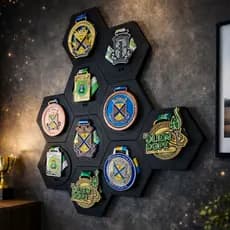 Porta Medalha Colmeia Modular Kit 5 und.