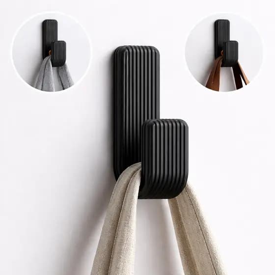 Gancho Suporte Resistente Com Fita Dupla Face Para Toalhas Roupas Acessórios Variado Premium