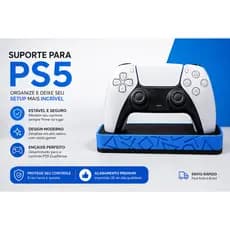 Suporte Base para Controle PS5 DualSense – Gamer | Várias Cores Disponíveis
