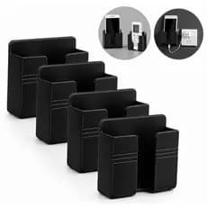 Kit 4 Suporte De Parede Para Celular E Controle Remoto Autoadesivo Universal Com Fita 3M Pratico de Facil estalação
