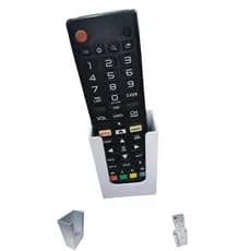 Suporte para Controle TV, AR, Fixação por Fita Dupla Face ou Com Parafusos
