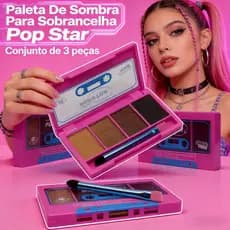 Conjunto de 3 peças - Paleta De Sombra Para Sobrancelha Pop Star Ruby Rose Brow Mix