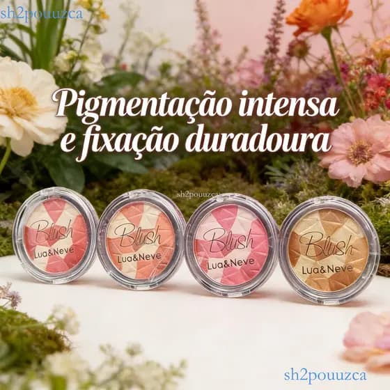 🎊 Blush Lua&Neve - Pigmentação intensa e fixação duradoura , Match para Maquiagem Perfeita 🎊 ✨sh2pouuzca