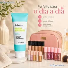 Ruby Rose Ruby Skin Sabonete Demaquilante Facial + Mini Corretivo + Mini Iluminador + Mini Gloss Labial ✨sh2pouuzca