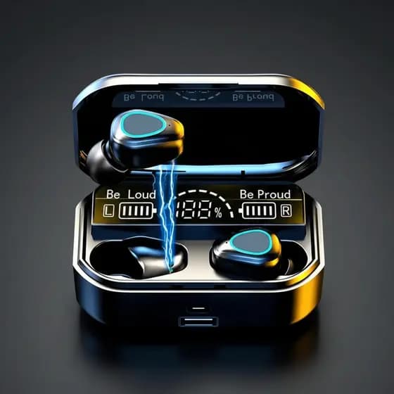 Fone De Ouvido Sem Fio Wireless M10 Damix Bluetooth Corpreto Preto