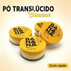 Pó Translúcido Banana Vivai 13g textura leve/aspecto natural/efeito matificante 💖 Envío inmediato