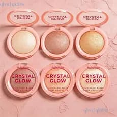 Iluminador Ruby Rose Baked Crystal Glow Cremoso - Série Rosa HB-M700 ✨ki0ww