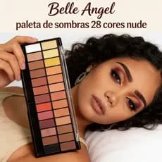 Belle Angel paleta de sombras 28 cores nude - Versátil para Looks Diurnos e Noturnos!