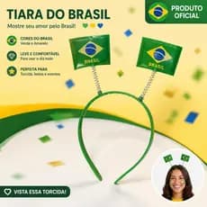 kit3/6 Tiara de Torcedor Brasil -  Ideal para Copa 2026 e Festas de Torcida ✨ki0w