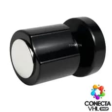 Acabamento Registro C-40 ABS Preto Botão Cromado Padrao Deca