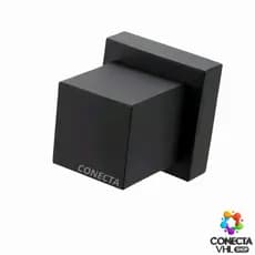Acabamento Registro Pressão Quadrado ABS Preto Padrão Deca