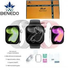 Smartwatch Microwear W11 Pro Mini 41mm Serie 11 AMOLED ChatGPT 1GB Responde Whatsapp IP68 GPS