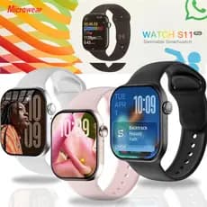 Smartwatch Microwear S11 Pro Série 11 2 pulseiras  direto no relógio GPS Chat Gpt Responde WhatsApp