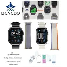Smartwatch Microwear Ultra 5 49MM 2 pulseiras Series 11 GPS GPS CHATGPT Inteligente Original
