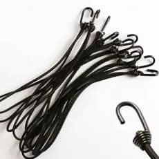 KIT 10-40 ELÁSTICO EXTENSOR LONA 35CM CAMINHÃO CARRETINHA PRETO