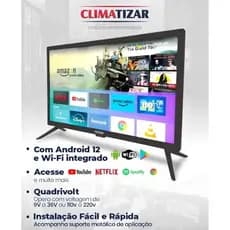 Smart Tv Portátil - televisão - Wifi Caminhão Motorhome Onibus Barco