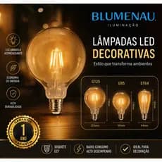 LAMPADA FILAMENTO DECORATIVA - BLUMENAU 4W - BIVOLT