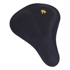 Capa Gel Prottector Bike Selim Almofada Banco Bicicleta Spinning Confortável Macia Preto Universal