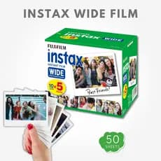 FUJIFILM Instant Camera Wide Film 50 Sheets INSTAX WIDE K R 5