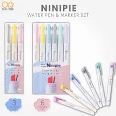 Sunsun Stationery Water-based Pen & Marker Set - Ninipie Series (6pcs & 3pcs)