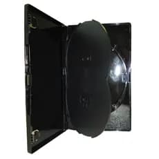 10 Estojo Dvd Triplo Amaray Videolar Preto