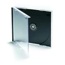 100 Estojos Cd Box Capas Tradicional Preto