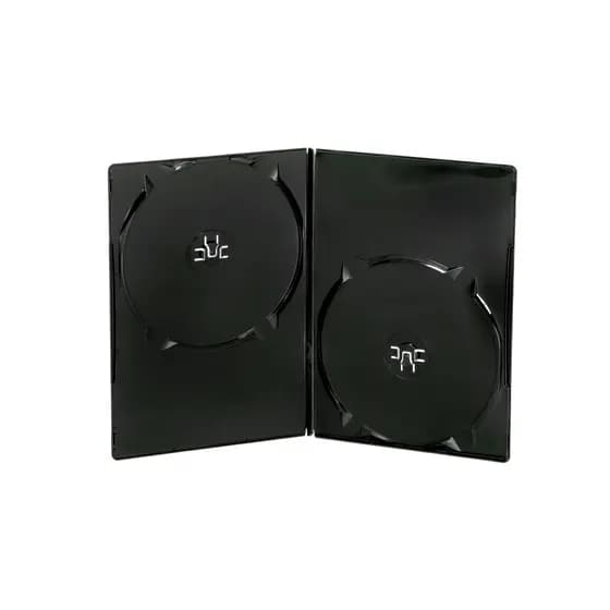 50 Estojo Dvd Box Slim Duplo Preto
