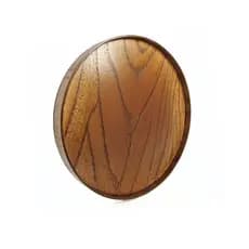 Quadro Decorativo Madeira Lâminada Premium Cinamomo Redondo Para Sala Quarto Cozinha Decoração Registrare Decor
