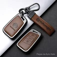 Capa protetora de chave de carro em liga de zinco Volkswagen é adequada para Magotan Passat CC Sagitar Bora-Touyue Explo