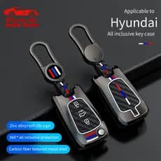 Capa de Chave de Carro em Liga de Zinco para Hyundai I20 I30 Elantra Azera Veracruz Veloster Kia Rio K7 K5 Sportage Sore