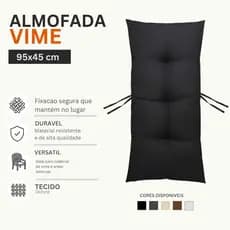 Almofada 95x45 para Banco de Vime Oxford Macia para Cadeira de Balanço Futon Assento Jardim Varanda