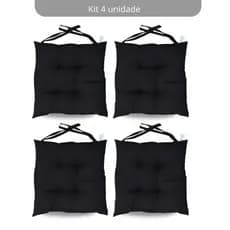 Jogo Com 4 Assento Para Cadeira Futon 40x40cm Liso