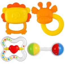 Kit chocalho Pacote com 4 PEÇAS COMPANY KIDS PACOTE variado