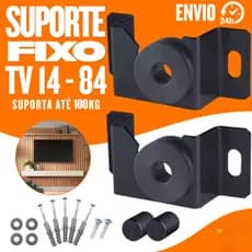 Suporte Universal Fixo para TV 10–100" – Instalação Rápida e Alta Resistência