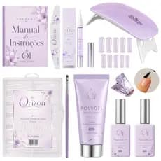KIT UNHA POLYGEL CABINE SUN + POLYGEL + MOLDE F1 KIT FAÇA VOCE MESMO