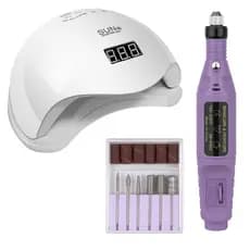 LIXADEIRA CANETA + CABINE SUN MINI LED UV