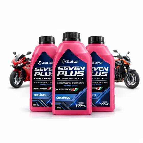 Aditivo Fluido Para Moto CG POP Biz PCX Twister Fazer 250  Factor 150 Pronto Uso Zaker Rosa 500ML