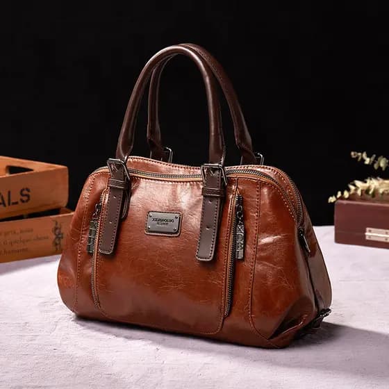 Bolsa feminina 2026 nova bolsa de moda retro, grande capacidade, multicampartimento mochila.