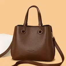 Bolsa de couro genuíno 2026 novo estilo, bolsa de ombro, bolsa de mão de grande capacidade.