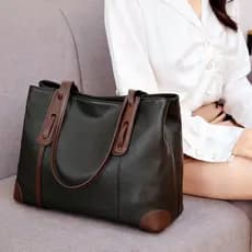 Bolsa de couro genuíno 2026 novo estilo de alta capacidade, alta sensação, bolsa de ombro de deslocamento.