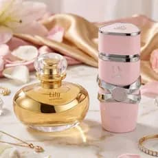 Kit Perfumes Femininos Liillyy e Yara Eau de Parfum Fragrância Doce Elegante Alta Fixação