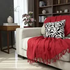 Kit 2 Mantas Decorativas Para Sofá Luxo 210X120 Tipo Capa De Sofá Protetora Decoração DOMMUS