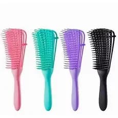 Escova Polvo Profissional – Desembaraço Fácil, Define Cachos, Reduz Quebra e Frizz