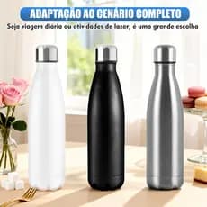 Garrafa Térmica  Formato Garrafa Refrigerante 750ml Isolamento Vácuo À Prova de Vazamento Garrafa Esportiva Camp
