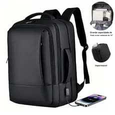 jiesipote mochila masculina reforçadaImpermeável Mochila de trabalho femininaGrande capacidade de