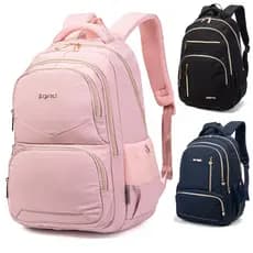 Ladies backpack grande capacidade impermeável nylon student school bag